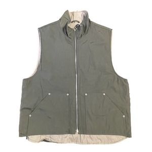 Stetson American Tradition Full Zip Vest Work Military Green Large Men EUC